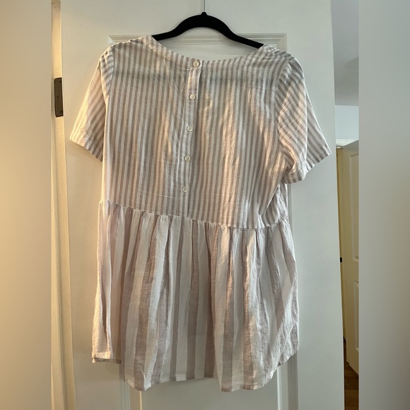 Anthropologie 11.1 Tyhlo Striped Short Sleeve Top - Picture 2 of 3
